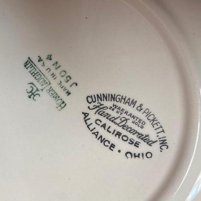 Homer Laughlin Hand Painted Calirose China Set