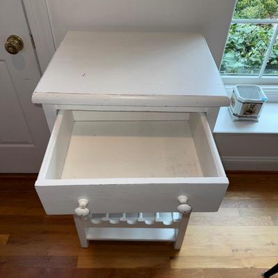341 White Wooden Wine Storage Cabinet