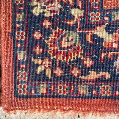 346 Vintage Handknotted Oriental Wool Runner 3' 1" x 9' 10"