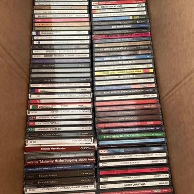Box of classical CDs