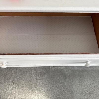 Vintage White painted wood dresser