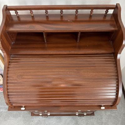 Vintage roll top secretary desk