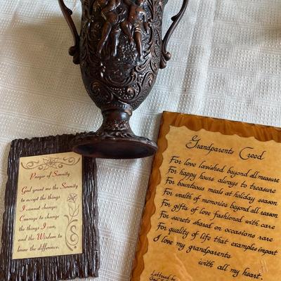 Grandparents creed and vase