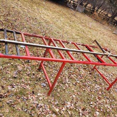 Steel table for miter saw, table saw or Thanksgiving dinner