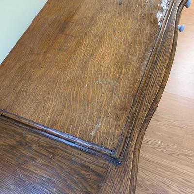 Antique Oak Sewing Machine Cabinet