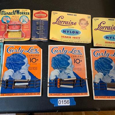Vintage Hair Products With Original Display Packaging