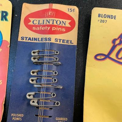 Vintage Hair Products With Original Display Packaging