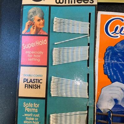 Vintage Hair Products With Original Display Packaging