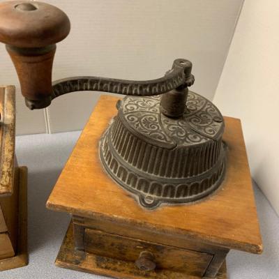 Two Antique Coffee Grinders