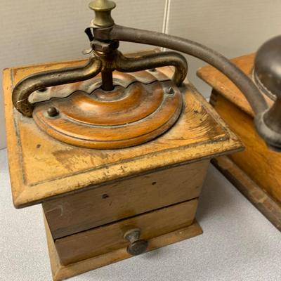 Two Antique Coffee Grinders