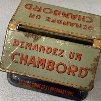 Antique Chambord Liqueur Tin Advertising Collectible