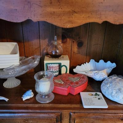 Collection of glass and ceramic