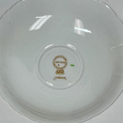 Lot of (12) DOUBLE-HANDEL CUP & SAUCER SET - Antique John Maddock and Son Royal Vitreous, English Transfer ware, Majestic Pattern 1875