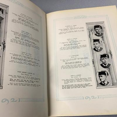 1921 Tulane University Yearbook