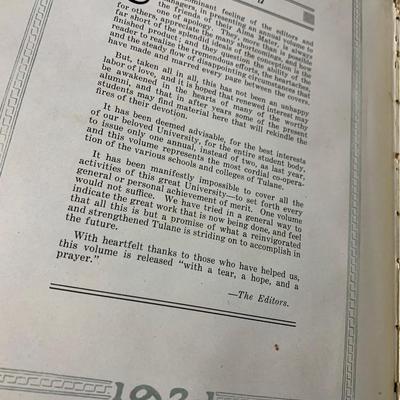 1921 Tulane University Yearbook