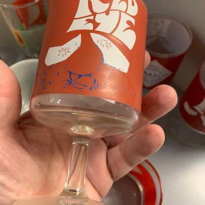 Large Tabasco Vintage Glasses & Coffee Mugs Lot