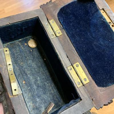 Antique Black Forest Style Jewelry Box