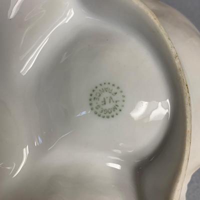 TWO Antique Limoges Oyster Plates