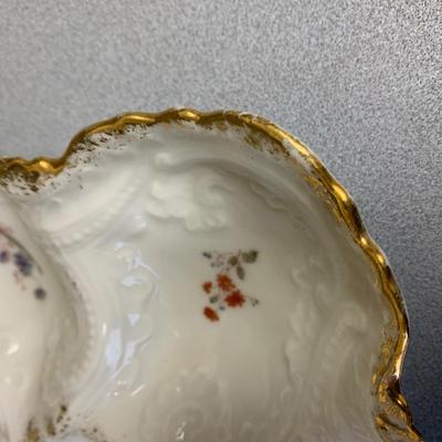TWO Antique Limoges Oyster Plates
