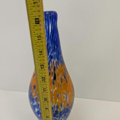 Approx 16 1/4" Tall Vintage Murano Style Vase #63