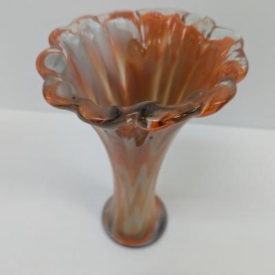 Approx 12" Tall Hand Blown Glass Vase #65