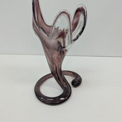Approx 8 1/2" Tall Murano Glass Tulip Vase #66
