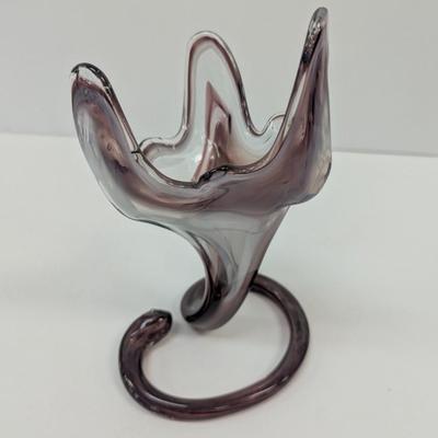 Approx 8 1/2" Tall Murano Glass Tulip Vase #66