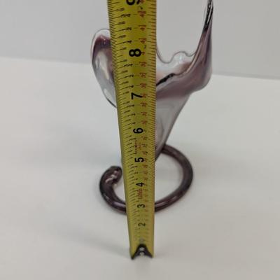 Approx 8 1/2" Tall Murano Glass Tulip Vase #66