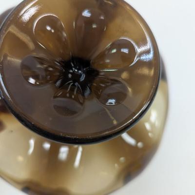 Vintage Viking Rootbeer Brown Ruffled Edge Bowl