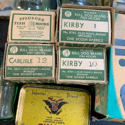 HUGE Vintage Drug / General Store Advertising Tins Bottles Boxes
