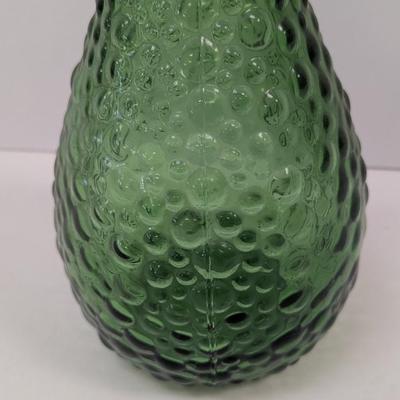 Made Italy Vintage Green Stretch Vase 17 1/2" Tall #70