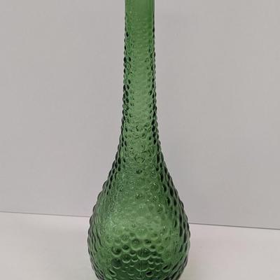 Made Italy Vintage Green Stretch Vase 17 1/2" Tall #70