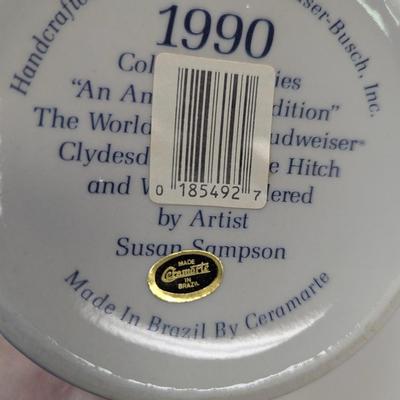 1990's Budweiser Collector's Series Steins