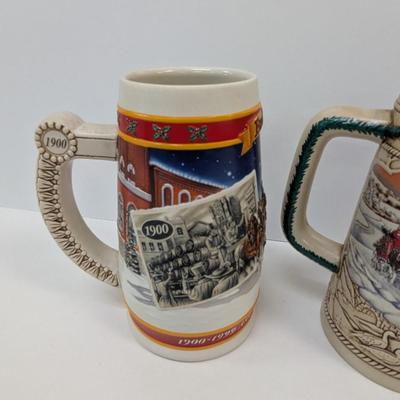 1990's Budweiser Collector's Series Steins