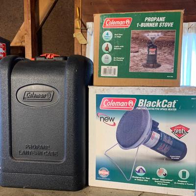 Coleman Camping Stoves Lamp Lot
