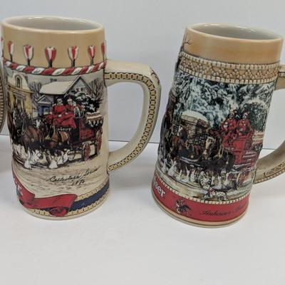 Budweiser Collector's Series Steins
