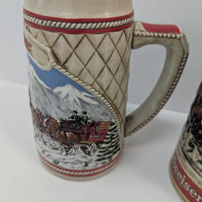Budweiser Collector's Series Steins