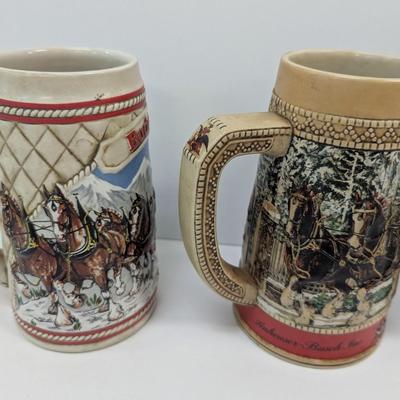 Budweiser Collector's Series Steins
