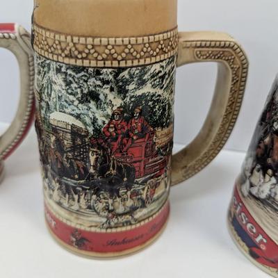 Budweiser Collector's Series Steins