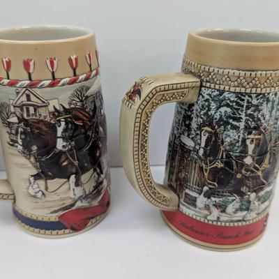 Budweiser Collector's Series Steins
