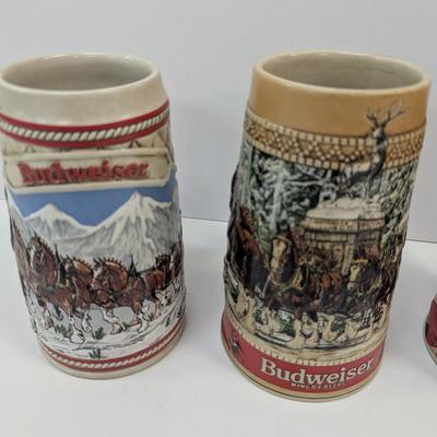 Budweiser Collector's Series Steins