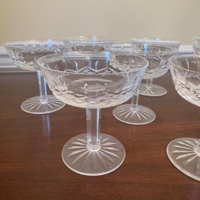 352 Set of 10 Waterford Crystal Champagne/Sherbert Glasses