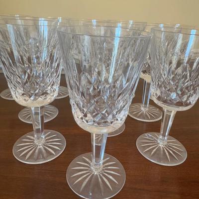 354 Set of 12 Waterford Crystal Lismore Large Wine Goblets