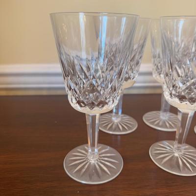 354 Set of 12 Waterford Crystal Lismore Large Wine Goblets