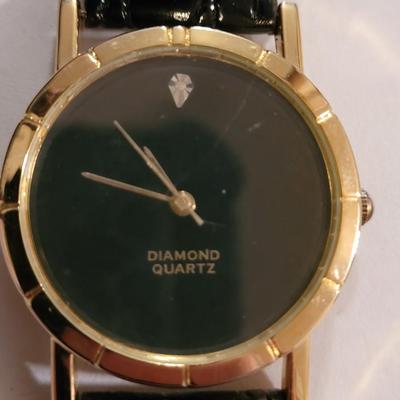 2 diamond quartz watches
