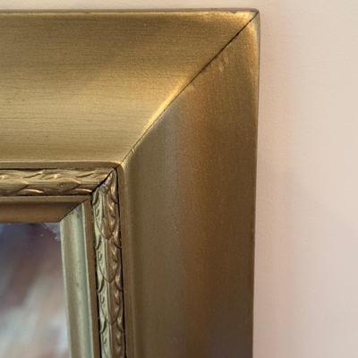 361 Large Gold Painted Wall Mirror