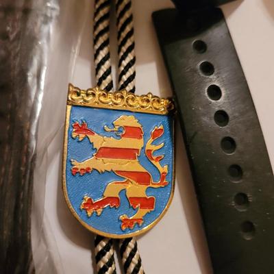 Collection of watches, bolo ties letter opener
