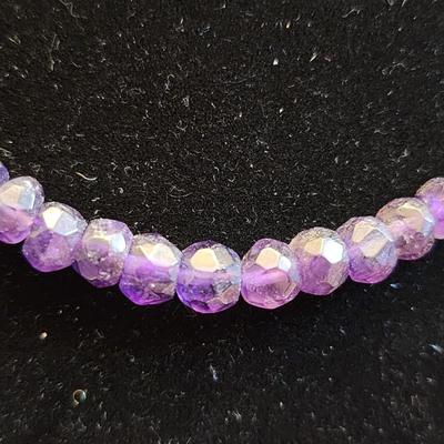 Small bead 16 in purple necklace