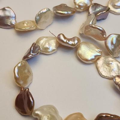 Three multi colored cultured pearl bracelets