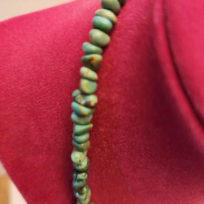 Green stone necklace